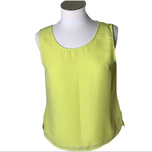 Y2K neon green sleeveless tank - Picture 1 of 3